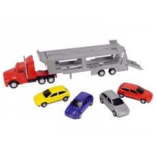 Трейлер с четырьмя машинками Utility Vehicles Dickie Toys, 3 вида